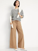 High-Waisted Super Wide-Leg Drapey Pants