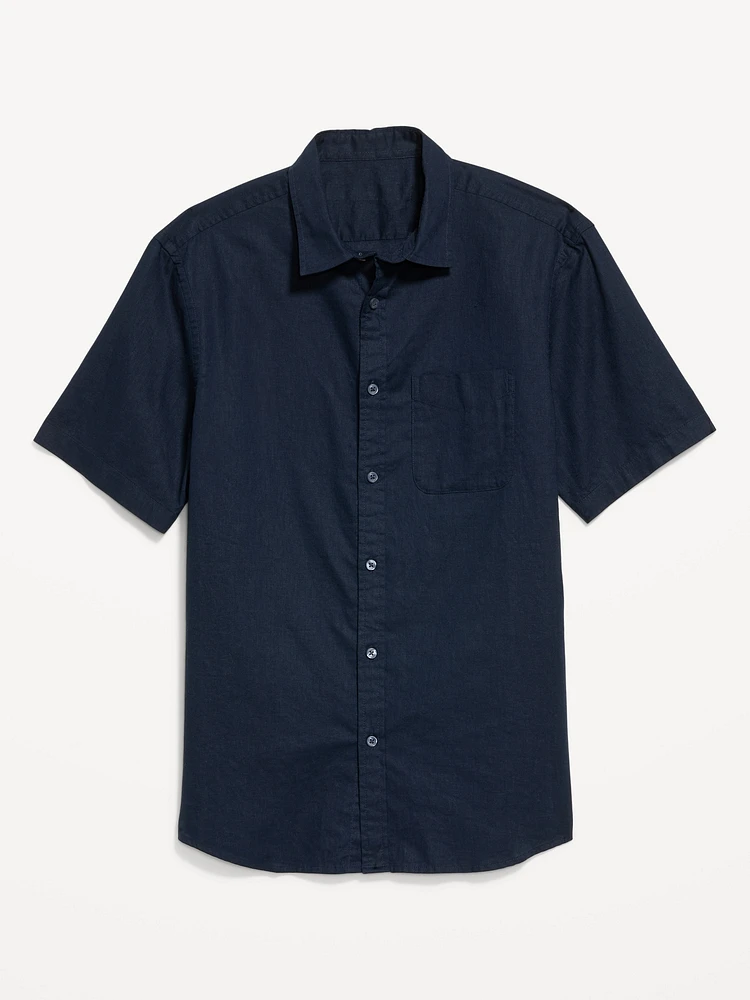 Classic Fit Everday Linen-Blend Shirt