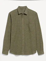 Classic Fit Linen-Blend Shirt
