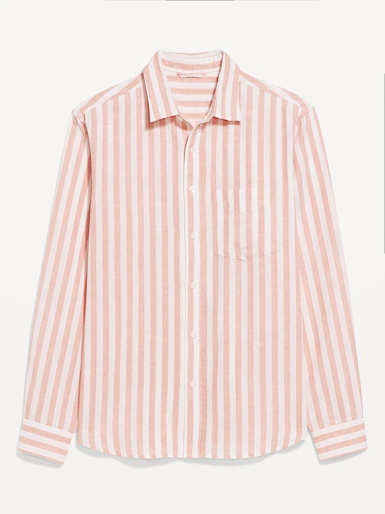 Classic Fit Linen-Blend Shirt