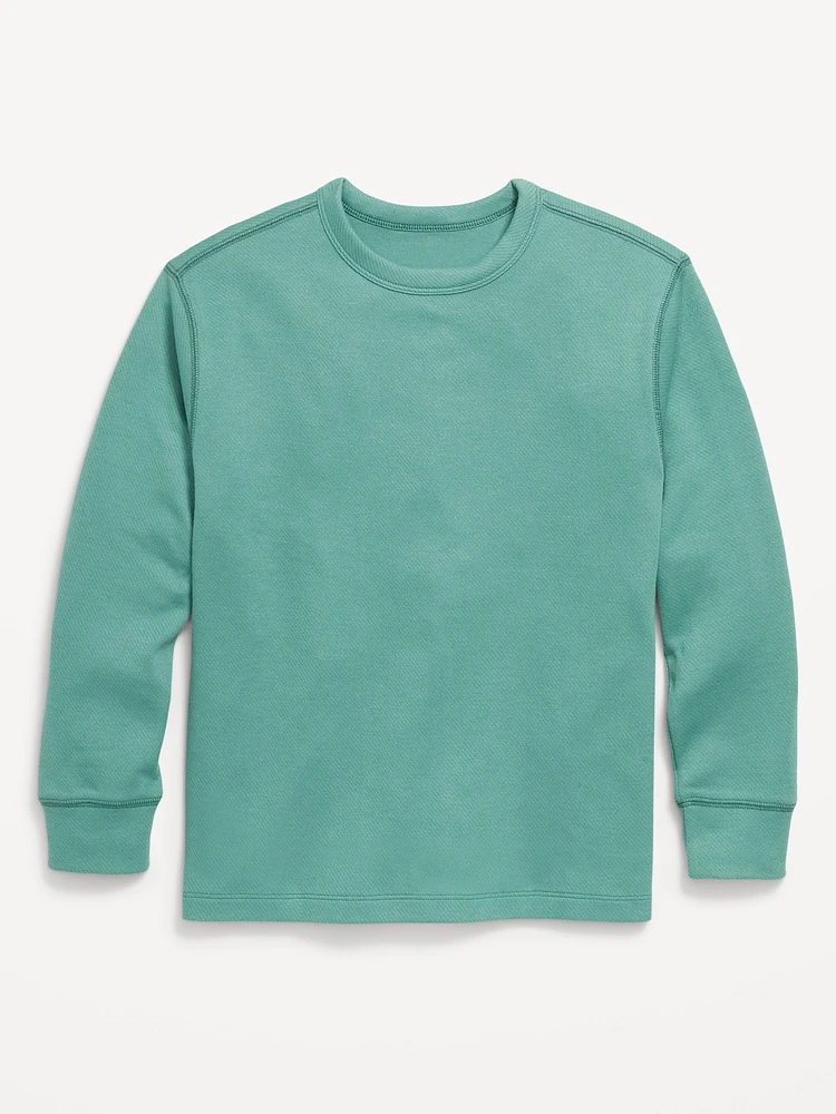 Long-Sleeve Cozy-Knit T-Shirt for Boys