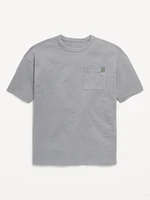 Oversized Short-Sleeve Pocket T-Shirt for Boys