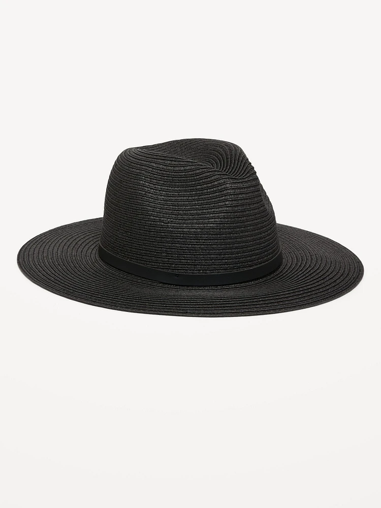 Wide-Brim Panama Sun Hat