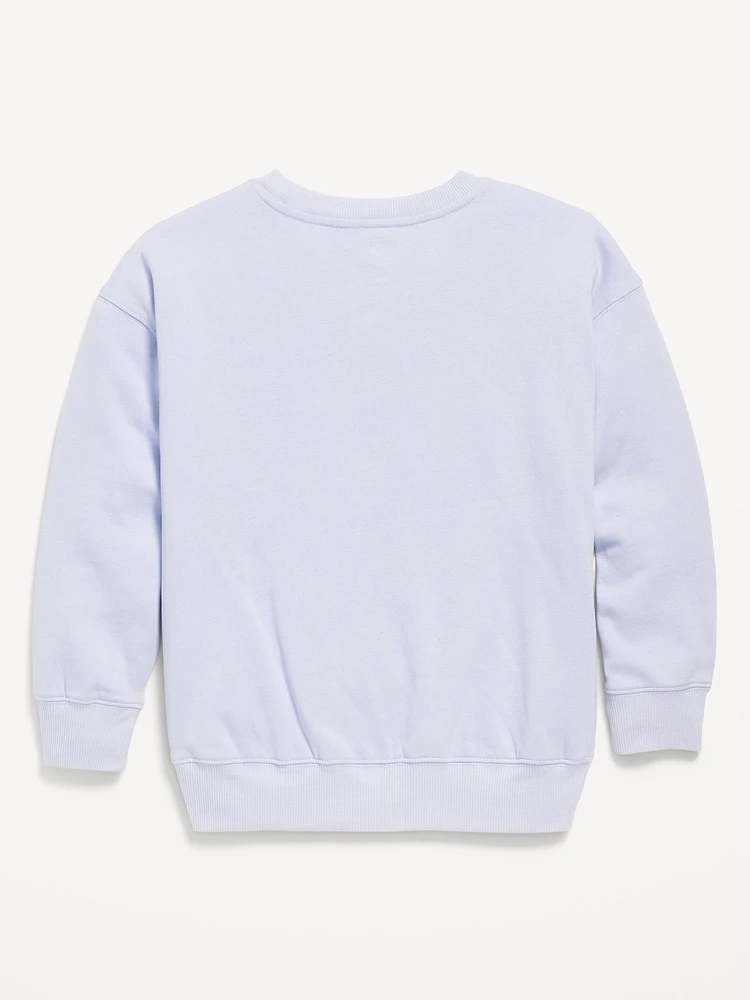 Oversized Graphic Sweatshirt for Girls