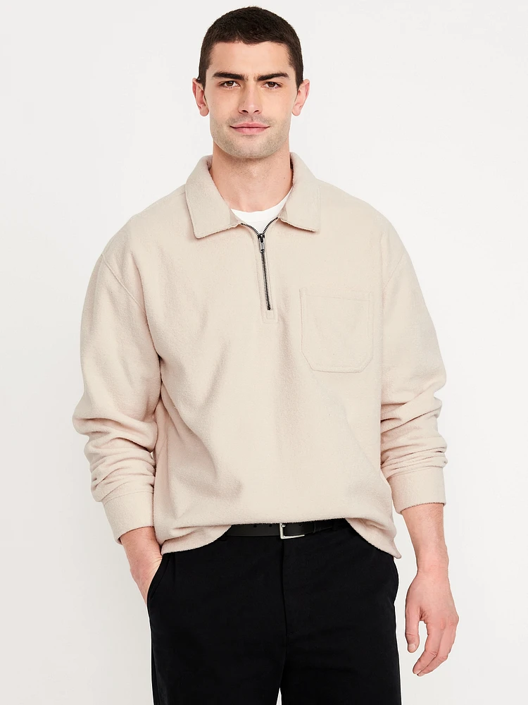 Terry Quarter-Zip Polo