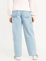 High-Waisted Barrel-Leg Jeans for Girls