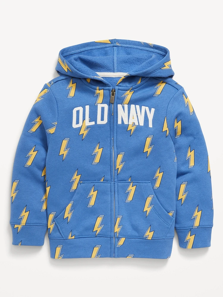 Unisex Logo-Graphic Zip Hoodie for Toddler