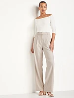 Extra High-Waisted Taylor Wide-Leg Trouser Pants