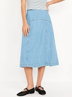 Jean Midi Skirt