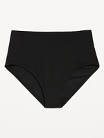 High-Waisted Bikini Swim Bottoms