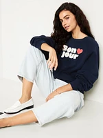 SoComfy Crew-Neck Graphic Sweatshirt