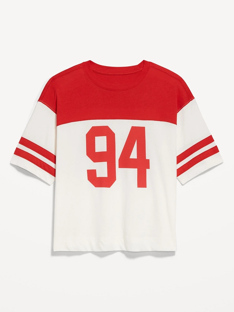 Football-Style Graphic T-Shirt