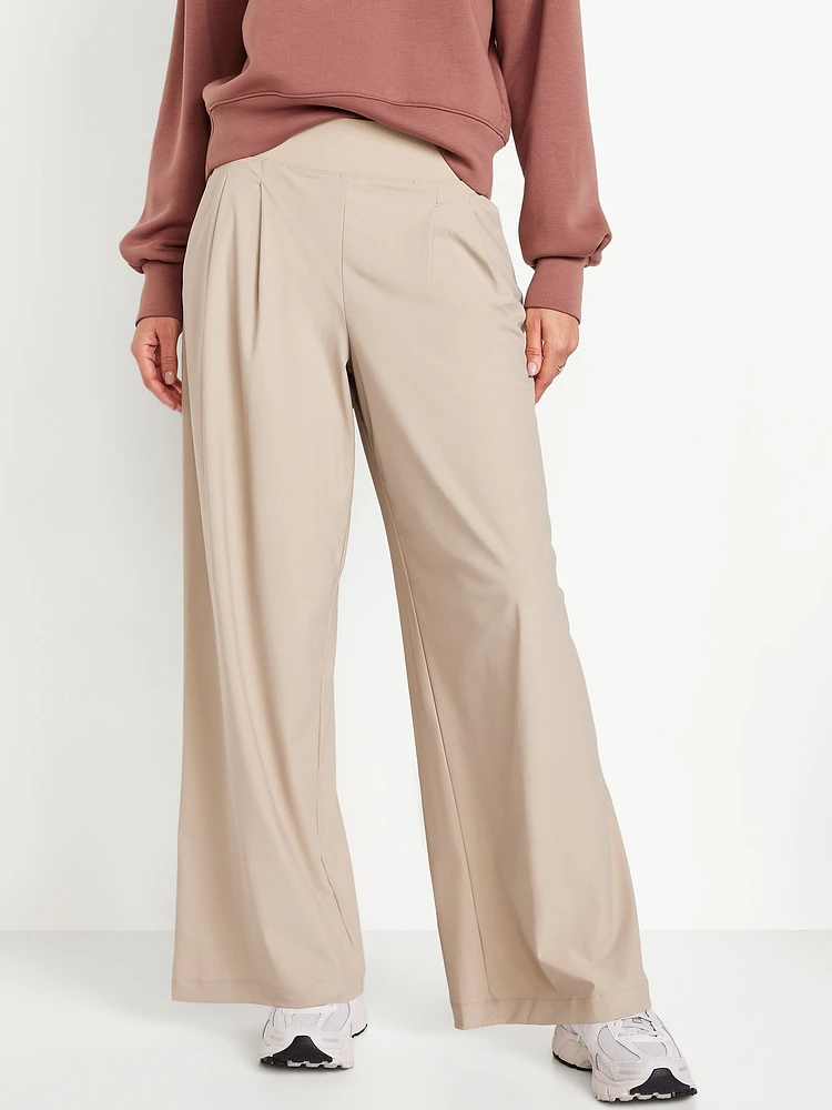 Extra High-Waisted SleekTech Pleated Trousers