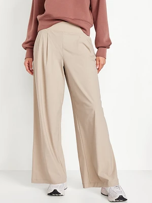 Extra High-Waisted SleekTech Pleated Trousers