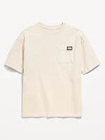 Oversized Short-Sleeve Pocket T-Shirt for Boys