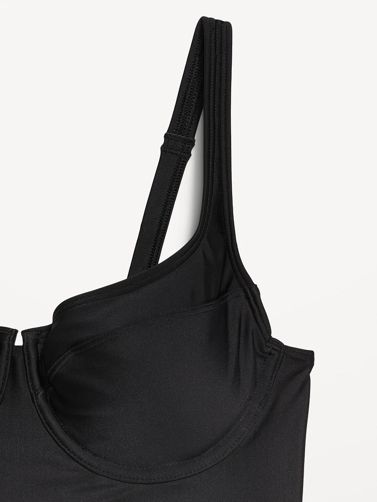 Matte Longline Balconette Swim Top