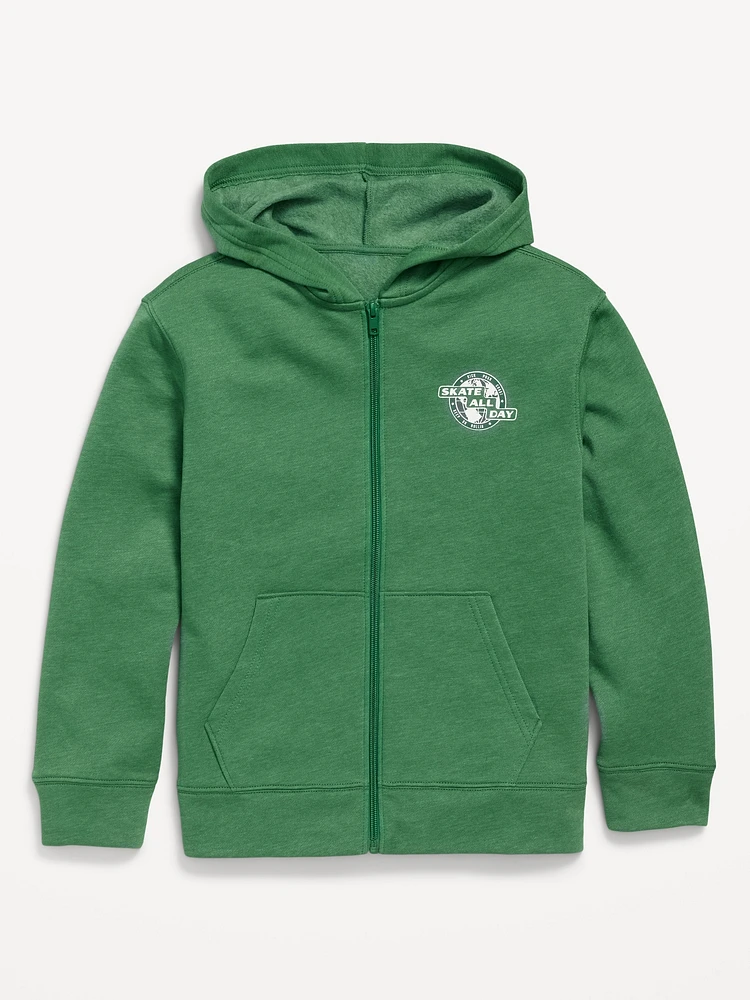 Fleece Zip-Front Hoodie for Boys