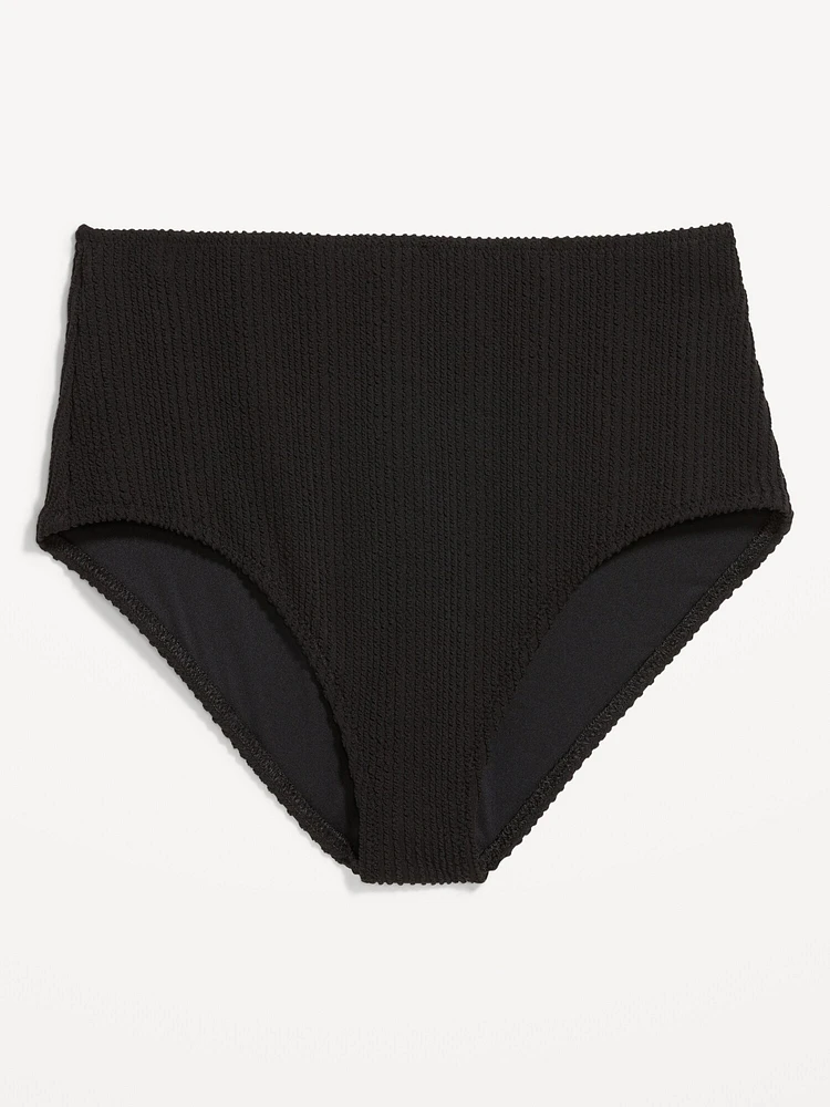 High-Waisted Bikini Swim Bottoms