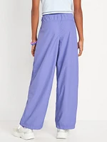 High-Waisted Crinkle Wide-Leg Pants for Girls