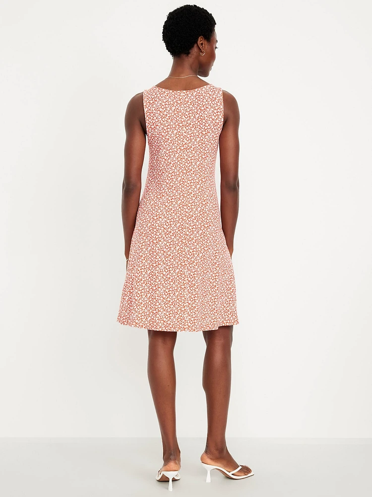 Sleeveless Mini Swing Dress