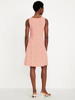 Sleeveless Mini Swing Dress