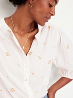 Button-Down Floral Shirt