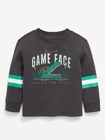 Oversized Long-Sleeve Graphic T-Shirt for Toddler Boys