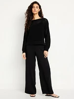 High-Waisted Playa Wide-Leg Pants