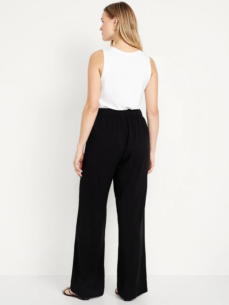 High-Waisted Playa Wide-Leg Pants