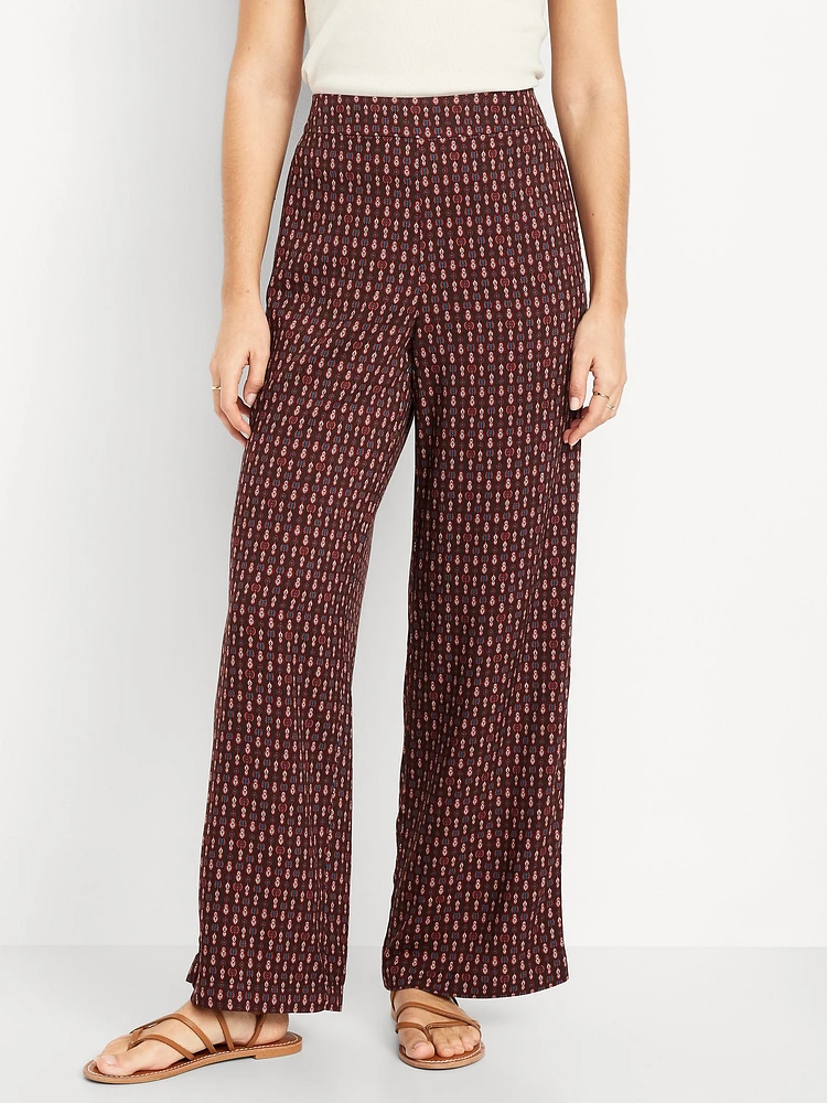 High-Waisted Playa Wide-Leg Pants