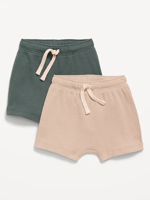 Waffle-Knit Pull-On Shorts 2-Pack for Baby