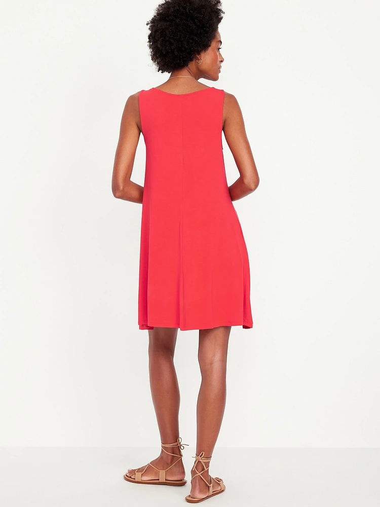 Sleeveless Mini Swing Dress