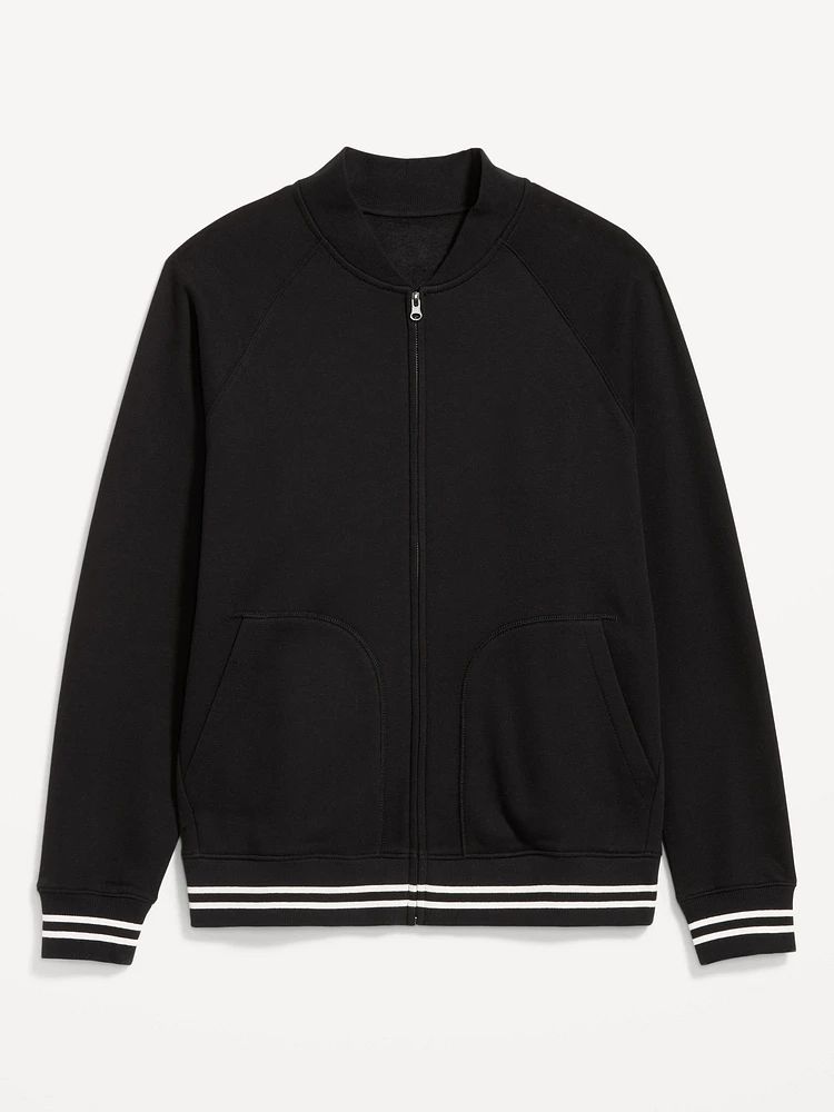 Varsity Fleece Bomber Jacket