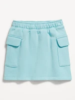 High-Waisted Fleece Cargo Skort for Girls