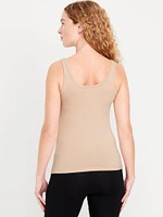 First-Layer Scoop-Neck Tank Top