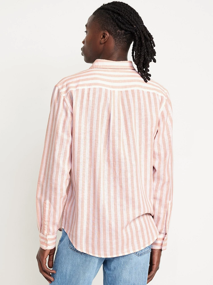 Classic Fit Linen-Blend Shirt