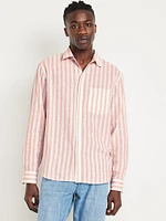Classic Fit Linen-Blend Shirt