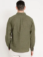 Classic Fit Linen-Blend Shirt