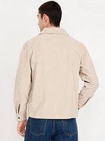 Loose Fit Corduroy Zip Shirt