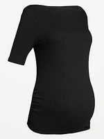 Maternity Slit-Neck Top