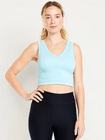 Exhale Seamless V-Neck Rib Tank