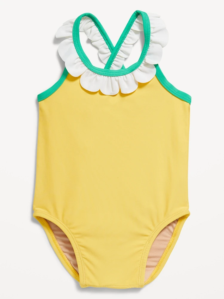 Ruffled One-Piece Swimsuit for Baby