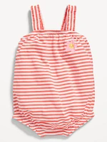 Printed Sleeveless One-Piece Romper for Baby