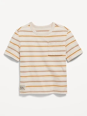 Oversized Short-Sleeve Pocket T-Shirt for Toddler Boys