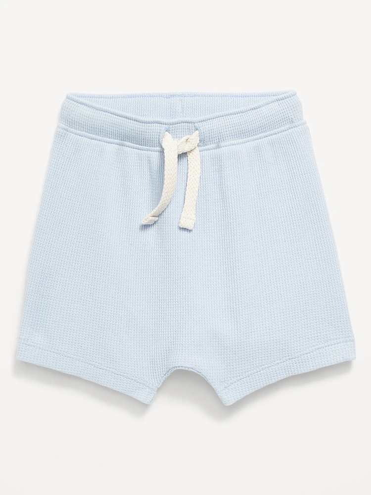 Waffle-Knit Pull-On Shorts for Baby