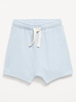 Waffle-Knit Pull-On Shorts for Baby