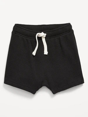 Waffle-Knit Pull-On Shorts for Baby