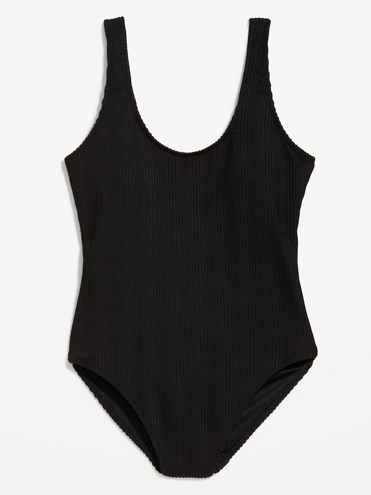 Ribbed One-Piece Swimsuit