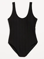 Ribbed One-Piece Swimsuit