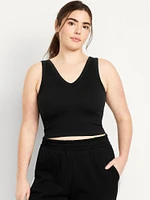 Exhale V-Neck Rib Tank